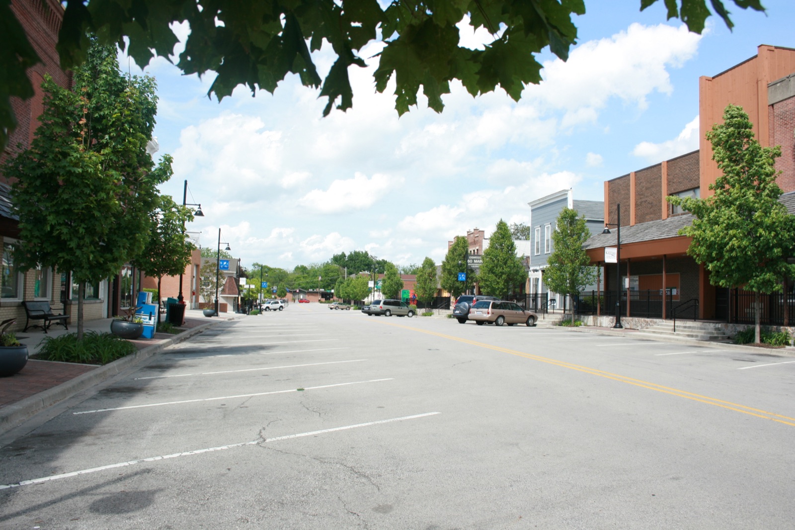 Downtown Oswego street view