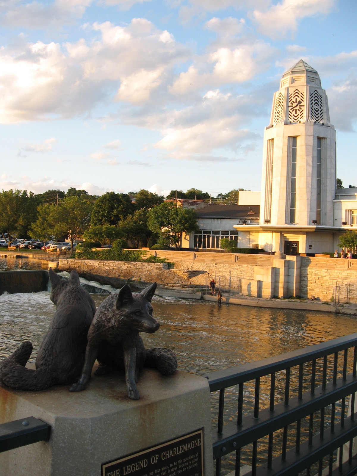 Fox River in St. Charles, Illinois